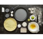Moule à tarte, en acier au carbone, 280 mm, gris