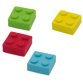 Gomme en plastique brique 'BRICKY', set de 4