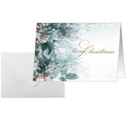 Kerstkaart 'Eucalyptus magic' A6 liggend
