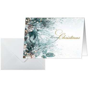 Kerstkaart 'Eucalyptus magic' A6 liggend