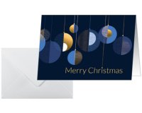 Carte de Noël 'Graphic Christmas balls', A6 paysage