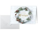 Christmas card 'Christmas wreath', A6 landscape