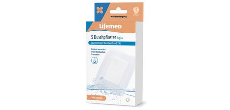 Pansement de douche 'Aqua XXL', transparent