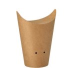 Etui pour frites, brun, grand