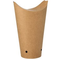 Etui pour frites, brun, grand