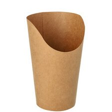 Wrap beker, rond, 470 ml, bruin