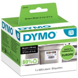 DYMO Etiquettes de rotation de stock LabelWriter, blanc