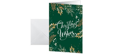 Christmas card 'Christmas wishes', A6 portrait