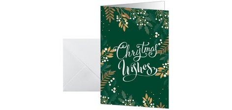 Carte de Noël 'Christmas wishes', A6 portrait