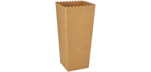 Quadratische Popcorn-Schachtel aus Karton 'pure', 1.300 ml