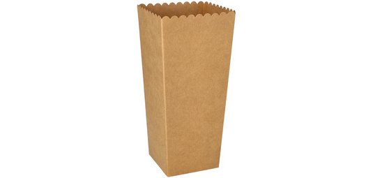 Boîte à pop-corn en carton 'pure' carré, 2.400 ml