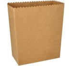 Boîte à pop-corn en carton 'pure' carré, 2.400 ml