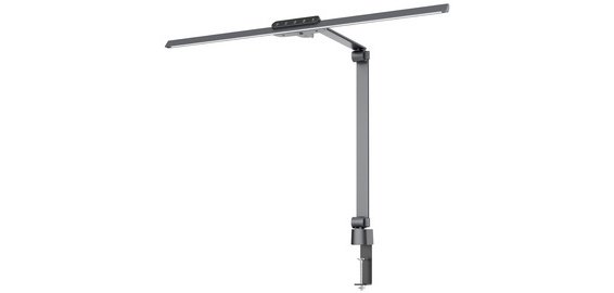 Hansa Flow desk lamp, LED, gray