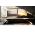 Bureaulamp met LED 'Nova', met klem, zwart