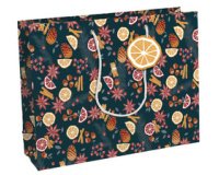 Sac cadeau de Noël 'Agrumes', moyen