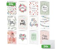 Set de cartes d'anniversaire ' Happy Birthday'