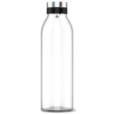 Carafe en verre FLOW BOTTLE, verre/acier inox, 1,3 L