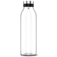 Carafe en verre FLOW BOTTLE, verre/acier inox, 1,3 L