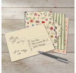 Set cartes postales anniversaire Happy Grassy Birthday