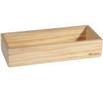 Pot à crayon en bois pour tableau magnétique blanc