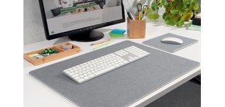 Tapis de souris Eyestyle, gris clair/noir