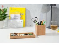 Potloodhouder Eyestyle in bamboe vierkant