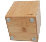 Pot à crayons Eyestyle, en bambou, carré