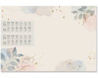 Sous-main bloc papier 'Pastel garden', 595 x 410 mm