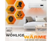 Wandradiator in keramiek PC-HL 3116, wit