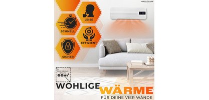 Keramik-Wandheizung PC-HL 3116, weiß