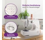 Machine à coudre NM 3795, blanc / argent