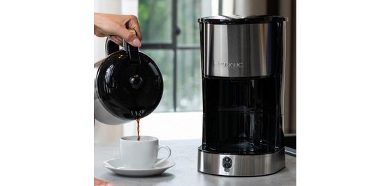 Machine à café filtre thermos KA 3805, argent / noir