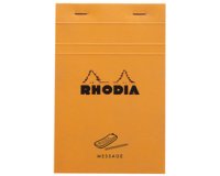 Bloc agrafé Rhodia message N°140 11x17 cm 80 feuillets 80g - Orange