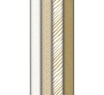 Papier cadeau 'Kraft blanc/brun', présentoir
