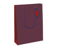 Sach.x50 poch. Kraft, MF pois fond rouge - Rouge