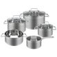 Set de casseroles C-KTS 4016, 7 pièces, acier