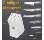 Bloc porte-couteaux C-MBS 4018, 7 pièces, blanc