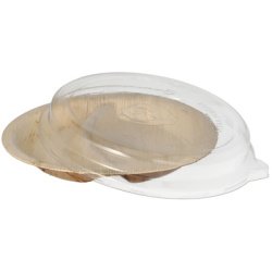 Assiette en feuille de palmier, en 2 parties, 300 ml