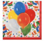 Serviettes à motifs 'Lucky Balloons', 330 x 300 mm