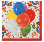 Servetten met motief 'Lucky Balloons', 330 x 300 mm