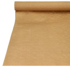 Nappe de table damassée, (l)1,0 x (L)25 m, naturel