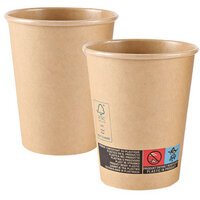 Gobelet à café en papier kraft, 300 ml, brun