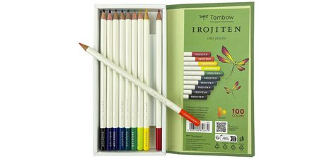 Crayons de couleur IROJITEN 'Volume 2', set de 10