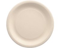 Assiette en déchets agricoles 'pure', rond, naturel