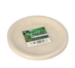 Assiette en résidus agricoles 'pure', rond, naturel