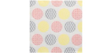 Serviette à motif 'ROYAL Collection Rococo', jaune/