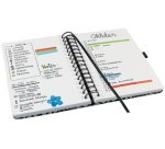 Cahier à spirale Jolie Inspire 'Blue Leo Love', A5