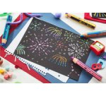 Crayon multi-talents woody 3en1 duo, jaune/bleu cyan