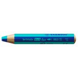 Crayon multi-talents woody 3en1 duo, jaune/bleu cyan