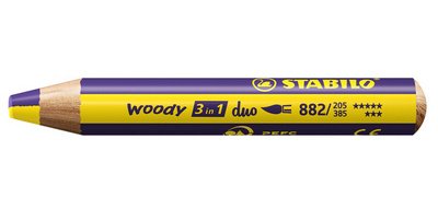 Potlood multi-talents, Woody 3-in-1 duo